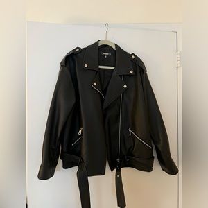 Oversized Leather Jacket